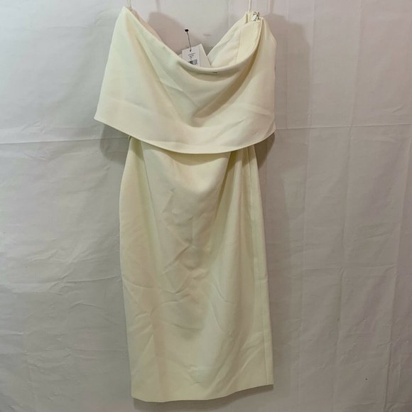 Likely Women NWT Driggs Strapless Tiered Bodice Overlay Dress in White Size 2 - Picture 1 of 6